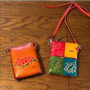 Colorful Floral Hawaii Crossbody Bag Set